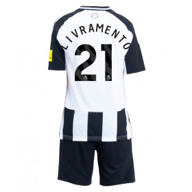 Newcastle United Tino Livramento #21 Hemmakläder Barn 2024-25 Kortärmad (+ Korta byxor)